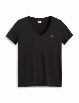 Camiseta Levis W Original VNeck Negro