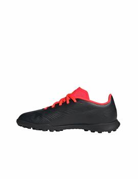 Bota Adidas J Predator League Turf Negro/Naranja