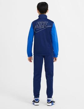 efecto farmacéutico Interesante Chandal Nike NSW TRK Suit Tricot Niño Azul