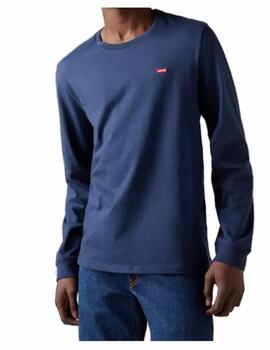 Camiseta Levis M LS Original HM Marino