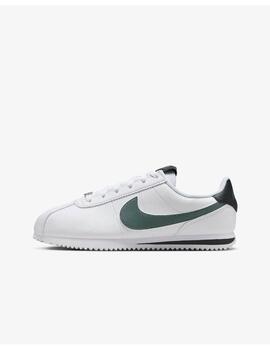 Zapatilla Nike GS Cortez Leather Blanco/Verde