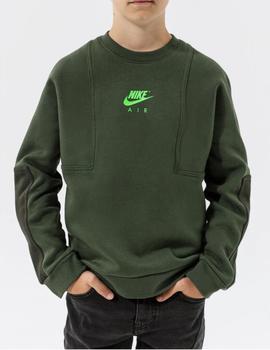 Sudadera Nike Air Crew Niño Verde