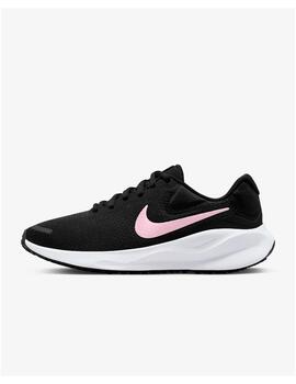 Zapatilla Nike W Revolution 7 Negro/Rosa