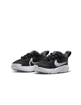 Zapatilla Nike TD Star Runner 4 NN Negro/Blanco