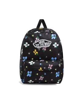 Mochila Vans Old Skool Classic Negro/Flores