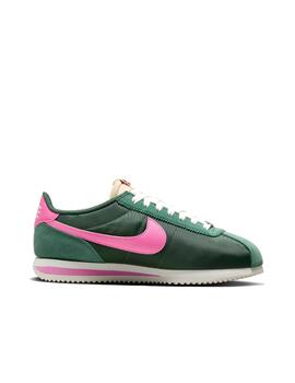 Zapatilla Nike W Cortez Nylon Verde/Rosa