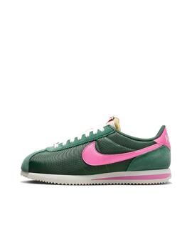 Zapatilla Nike W Cortez Nylon Verde/Rosa