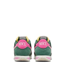Zapatilla Nike W Cortez Nylon Verde/Rosa