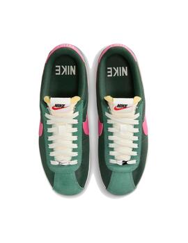 Zapatilla Nike W Cortez Nylon Verde/Rosa