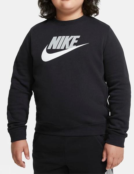 SUDADERA NIKE DE CAPUCHA NIÑO NEGRA