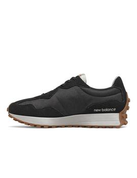 Zapatilla NB 327 Hombre Negro/Naranja