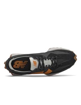 Zapatilla NB 327 Hombre Negro/Naranja