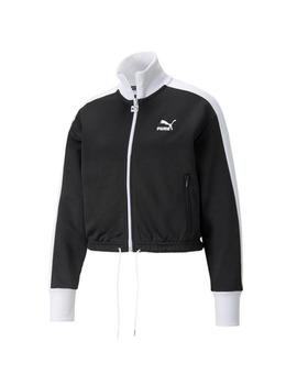 Chaqueta Puma Crop negra y blanca para mujer DUA LIPA