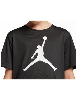 Camiseta Jordan Y Jumpman Logo Negro/Blanco