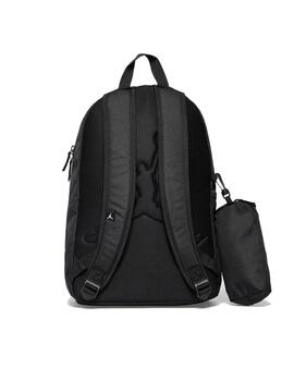 Mochila Jordan + Estuche School Negro/Rojo
