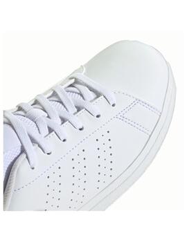 Zapatilla Adidas J Advantage Base 2.0 Blanco/Verde
