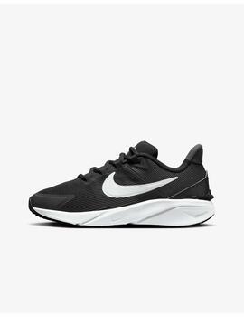 Zapatilla Nike GS Star Runner 4 NN Negro/Blanco