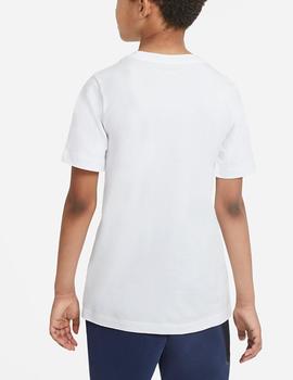 Camiseta Nike K Sportswear Blanco/Rojo