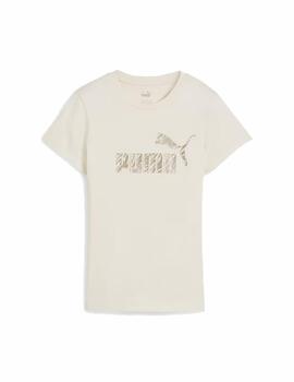 Camiseta Puma W ESS+ Animal Beige