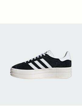 Zapatilla Adidas W Gazelle Bold Negro/Blanco