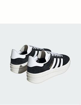 Zapatilla Adidas W Gazelle Bold Negro/Blanco