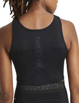 Camiseta Crop Top Nike Mujer Negro