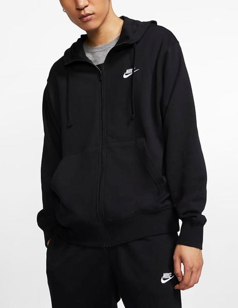 incidente Novela de suspenso vendedor Chaqueta Nike Club Hoodie Negra Hombre