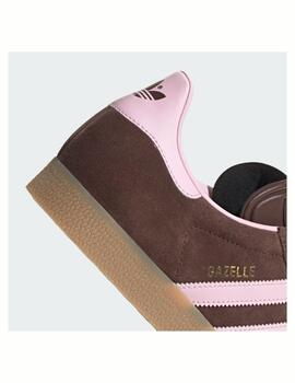 Zapatilla Adidas W Gazelle Marrón/Rosa/Gum