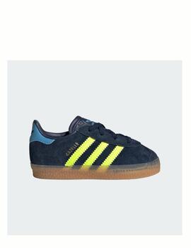 Zapatilla Adidas Gazelle CF EL Inf Marino/Fluor