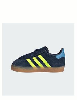 Zapatilla Adidas Gazelle CF EL Inf Marino/Fluor