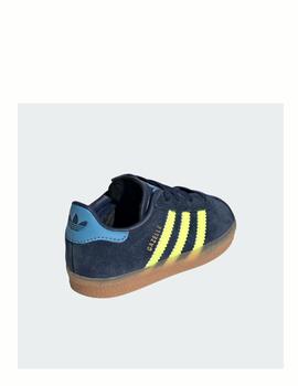 Zapatilla Adidas Gazelle CF EL Inf Marino/Fluor