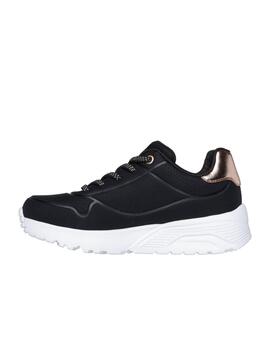 Zapatilla Skechers Kids Uno Lite Metallic Mode BLK