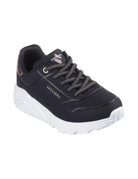 Zapatilla Skechers Kids Uno Lite Metallic Mode BLK