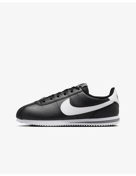 Zapatilla Nike GS Cortez Leather Negro/Blanco