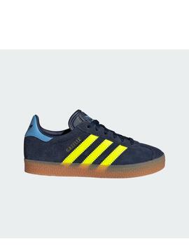 Zapatilla Adidas Gazelle C Marino/Fluor