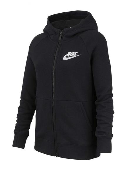 Sudadera Nike Full Zip Ni a Negro