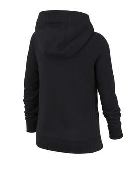 Sudadera Nike Full Zip Niña Negro