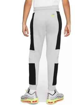 Pantalon Nike Air para niño Gris y Negro