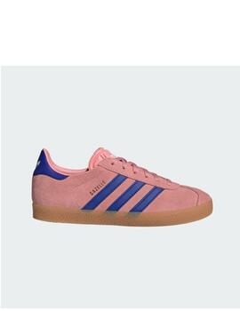 Zapatilla Adidas Gazelle J Rosa/Azul/Gum