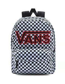 Mochila Vans Realm Flying Negroy blanco a cuadros