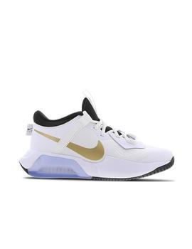 Zapatilla Baloncesto Nike Air Zoom Crossover GS Blanco y Oro