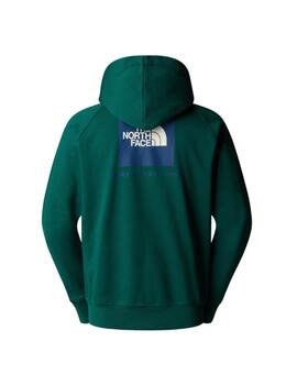 Sudadera The North Face MN  Raglan Box NSE Hoodie Verde