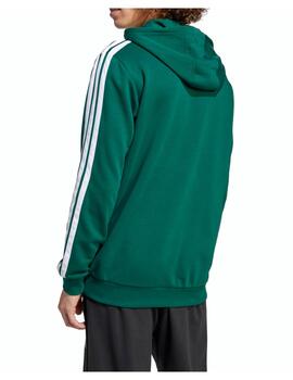 Sudadera Adidas M C Colleg Hood Verde/Blanco