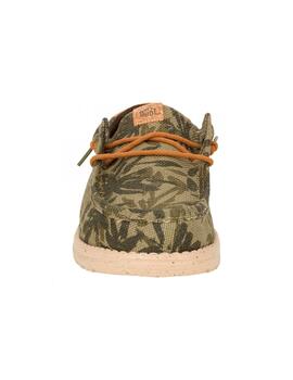 Zapatilla Hey Dude M Wally Palm Jute 3ZX Oliva