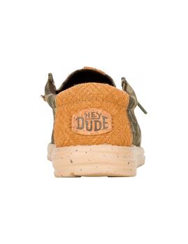 Zapatilla Hey Dude M Wally Palm Jute 3ZX Oliva