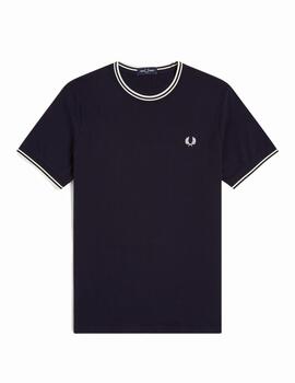 Camiseta Fred Perry M Twin Tipped Marino