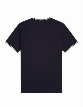 Camiseta Fred Perry M Twin Tipped Marino