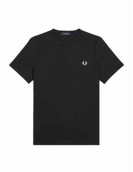 Camiseta Fred Perry M Ringer Negro