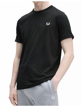 Camiseta Fred Perry M Ringer Negro