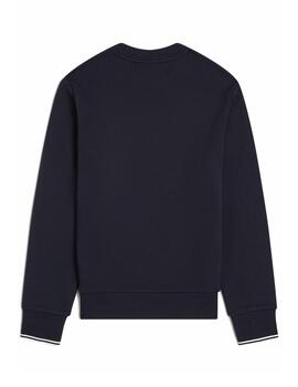 Sudadera Fred Perry M Crew Neck Marino para hombre